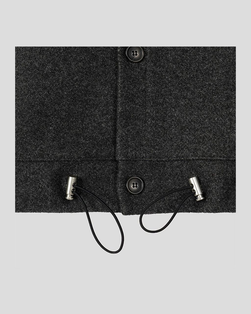(UNISEX) Suede-Touch High Neck Cardigan