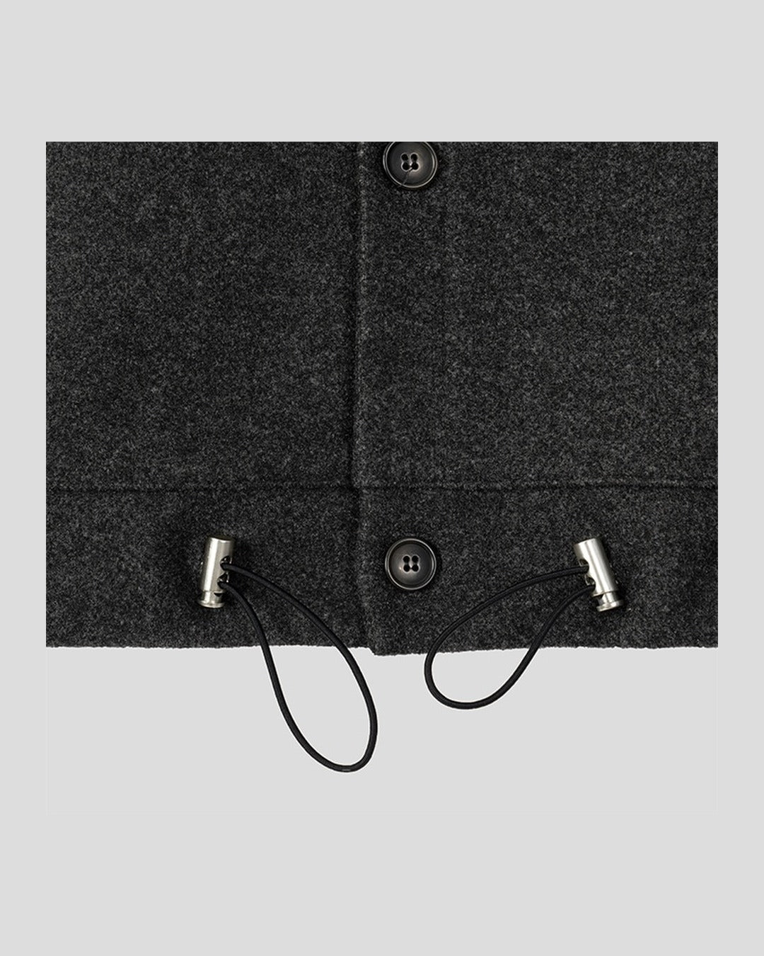 (UNISEX) Suede-Touch High Neck Cardigan
