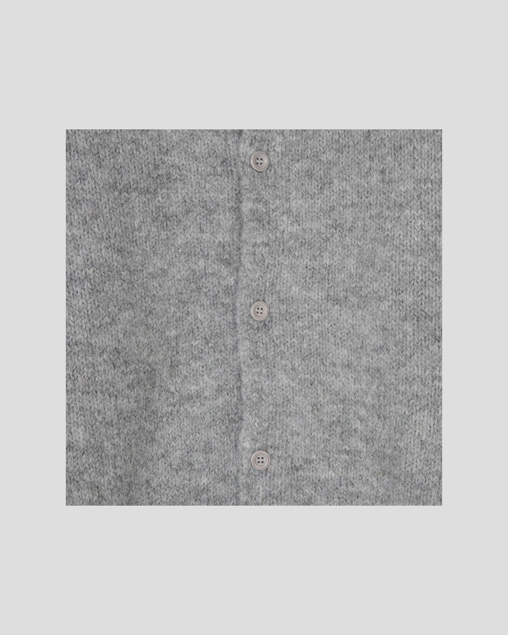 (UNISEX) Wool-mix Heavy Brush Knit Cardigan