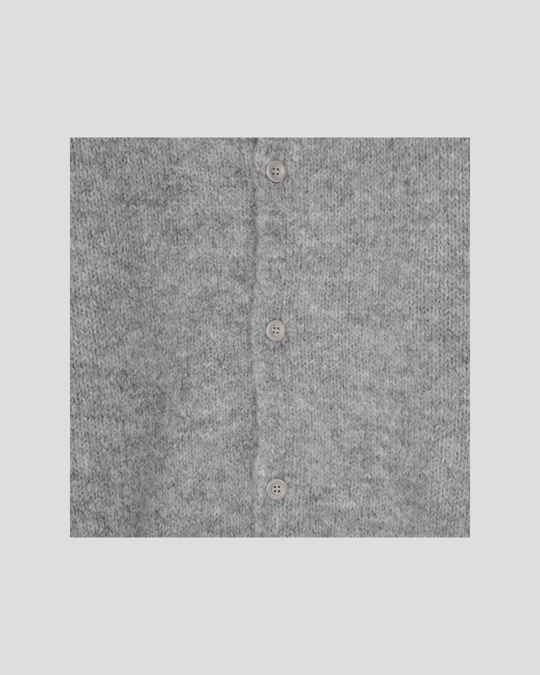 (UNISEX) Wool-mix Heavy Brush Knit Cardigan