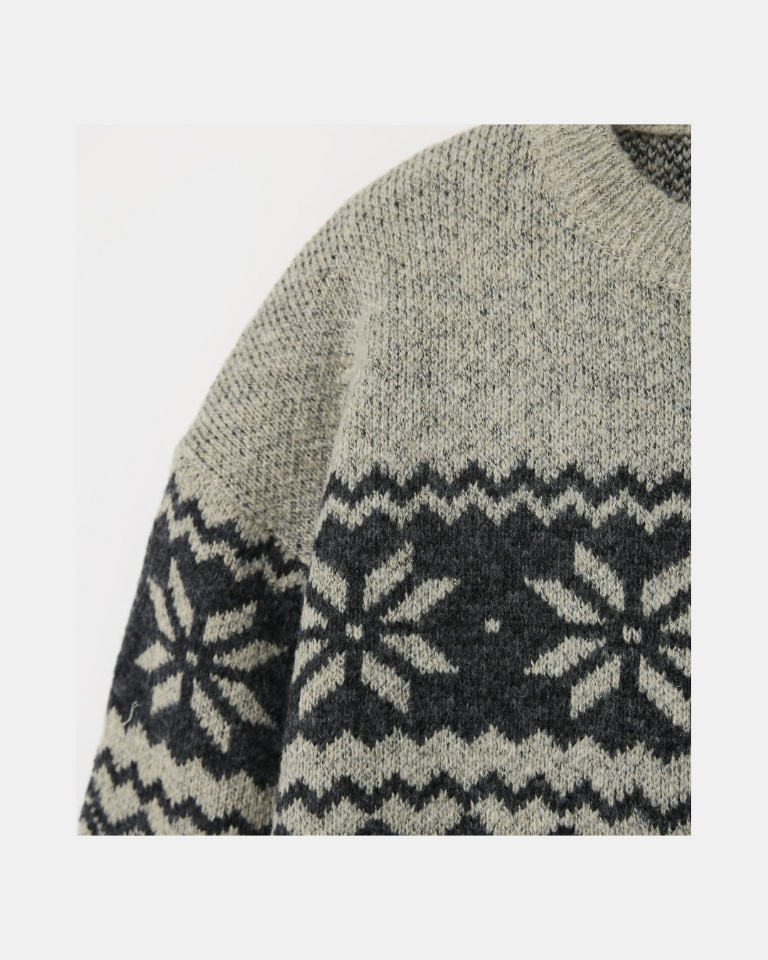 (UNISEX) Plain Nordic Knit