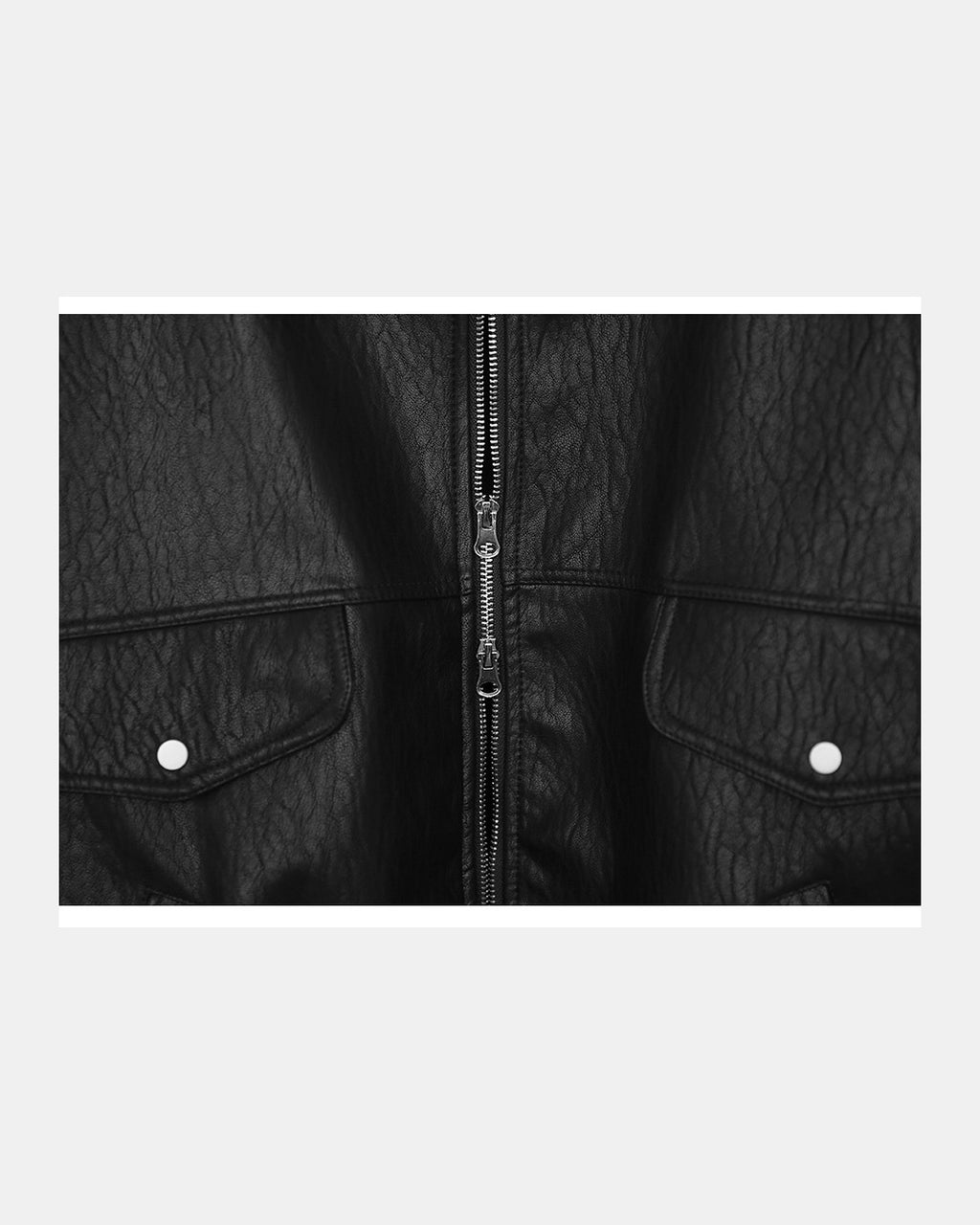 (UNISEX) Rush Crop Leather Jacket