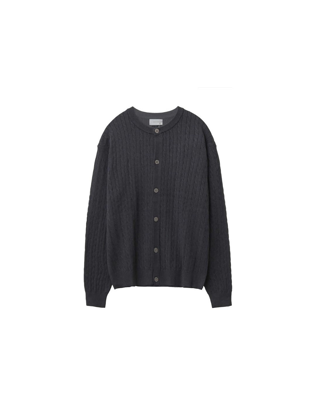 (UNISEX) Brioche Crew Neck Cardigan