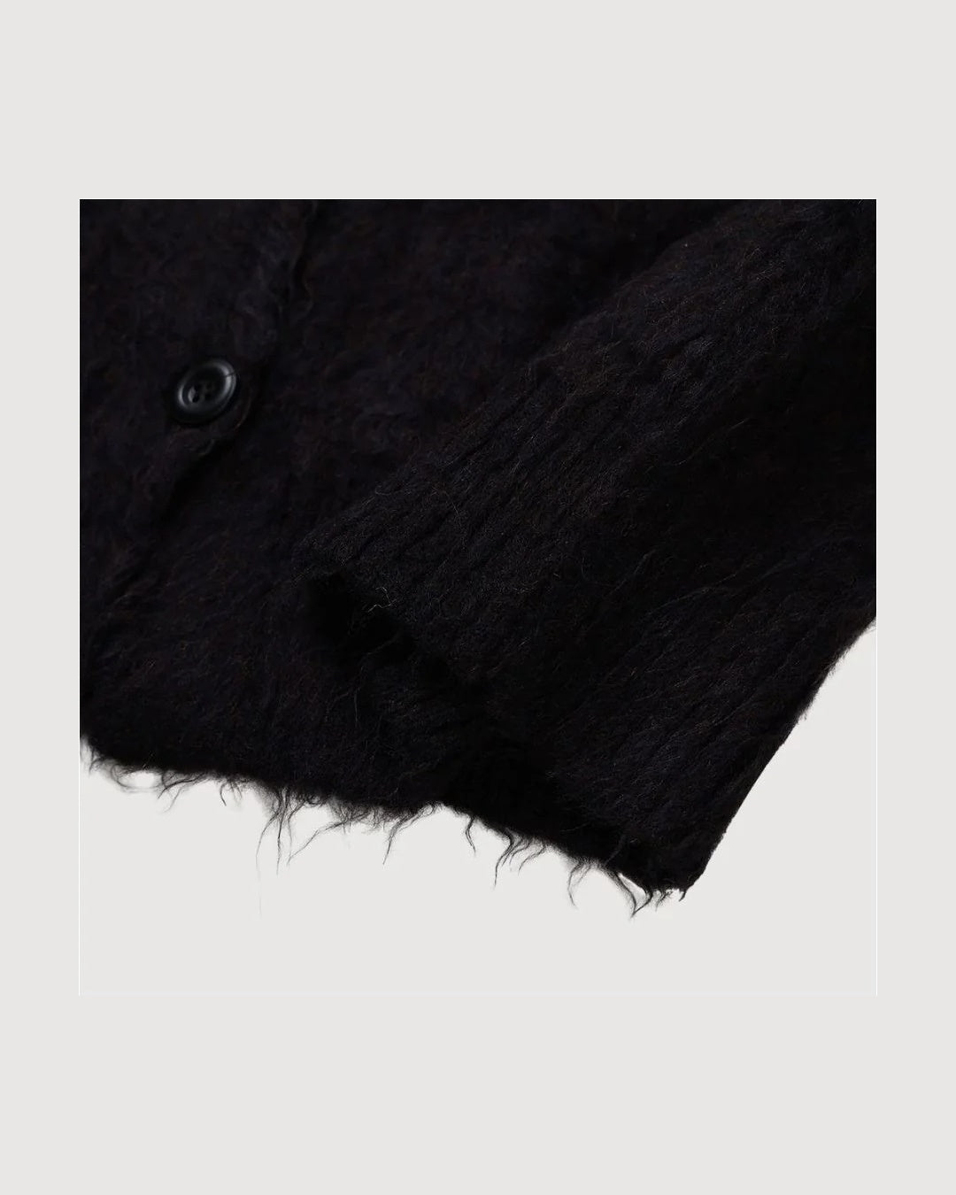 (UNISEX) Angora Crop Cardigan