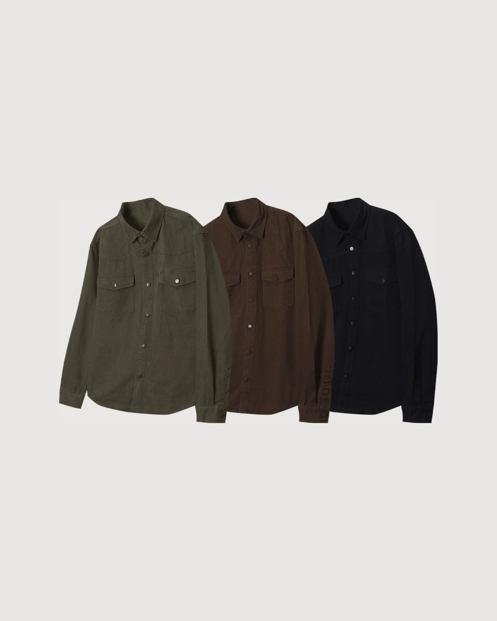 (UNISEX) Western Over Cotton Shirt