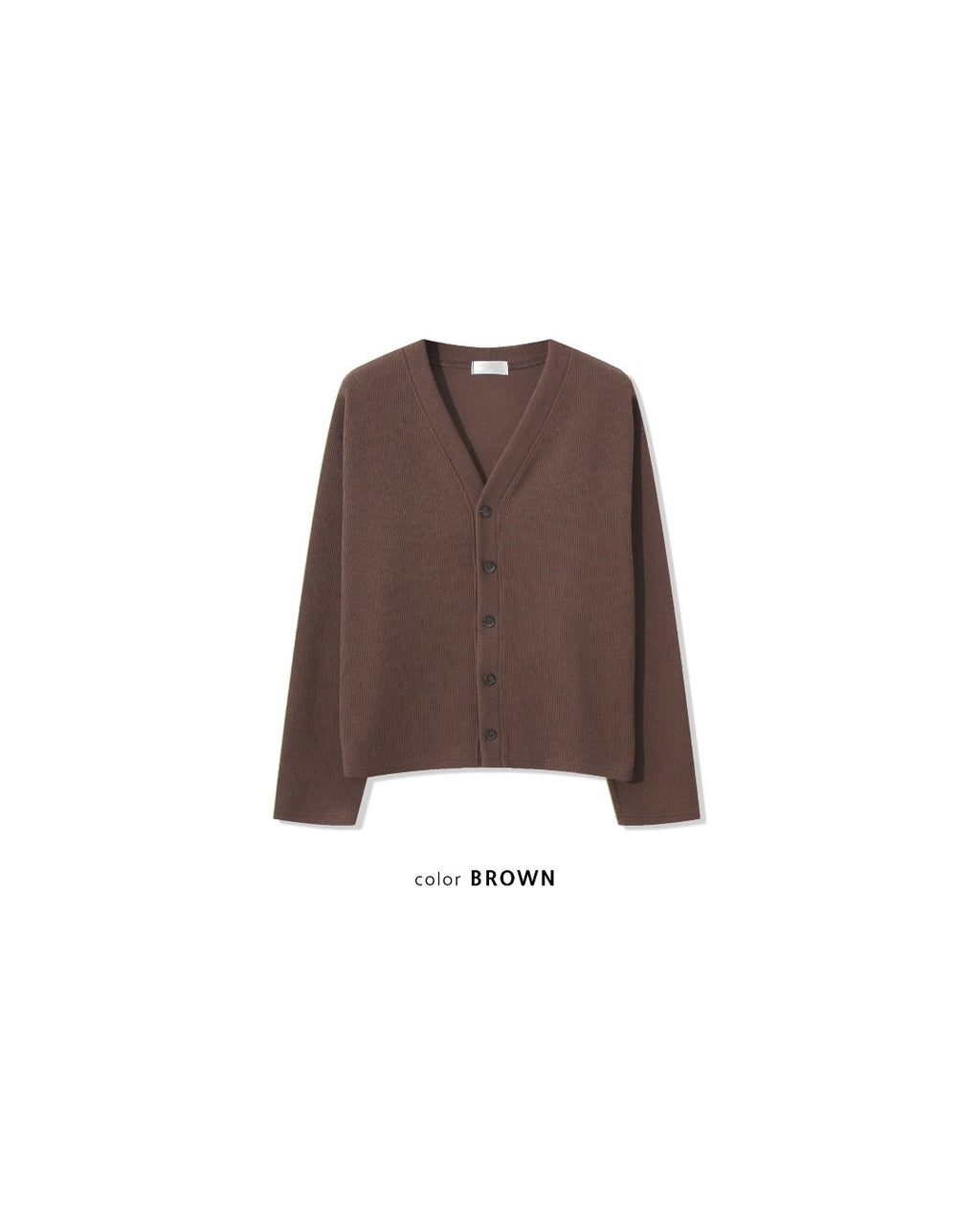 (UNISEX) Knitted V-Neck Cardigan
