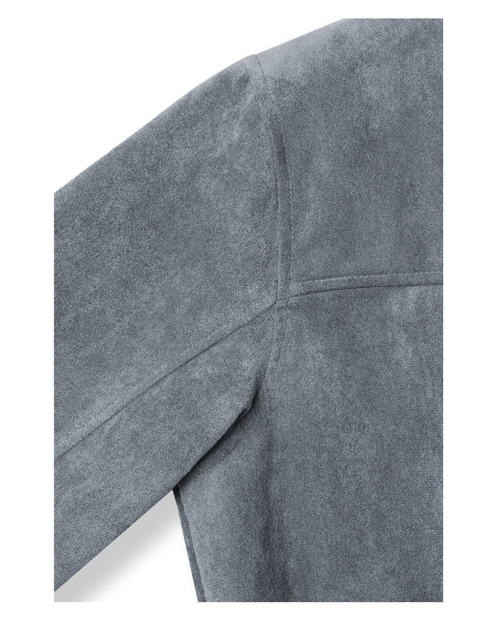 (UNISEX) Ar Paneled Suede Crop Jacket