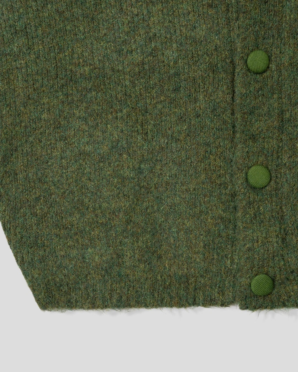 (UNISEX) Bulky Brush Wool Cardigan