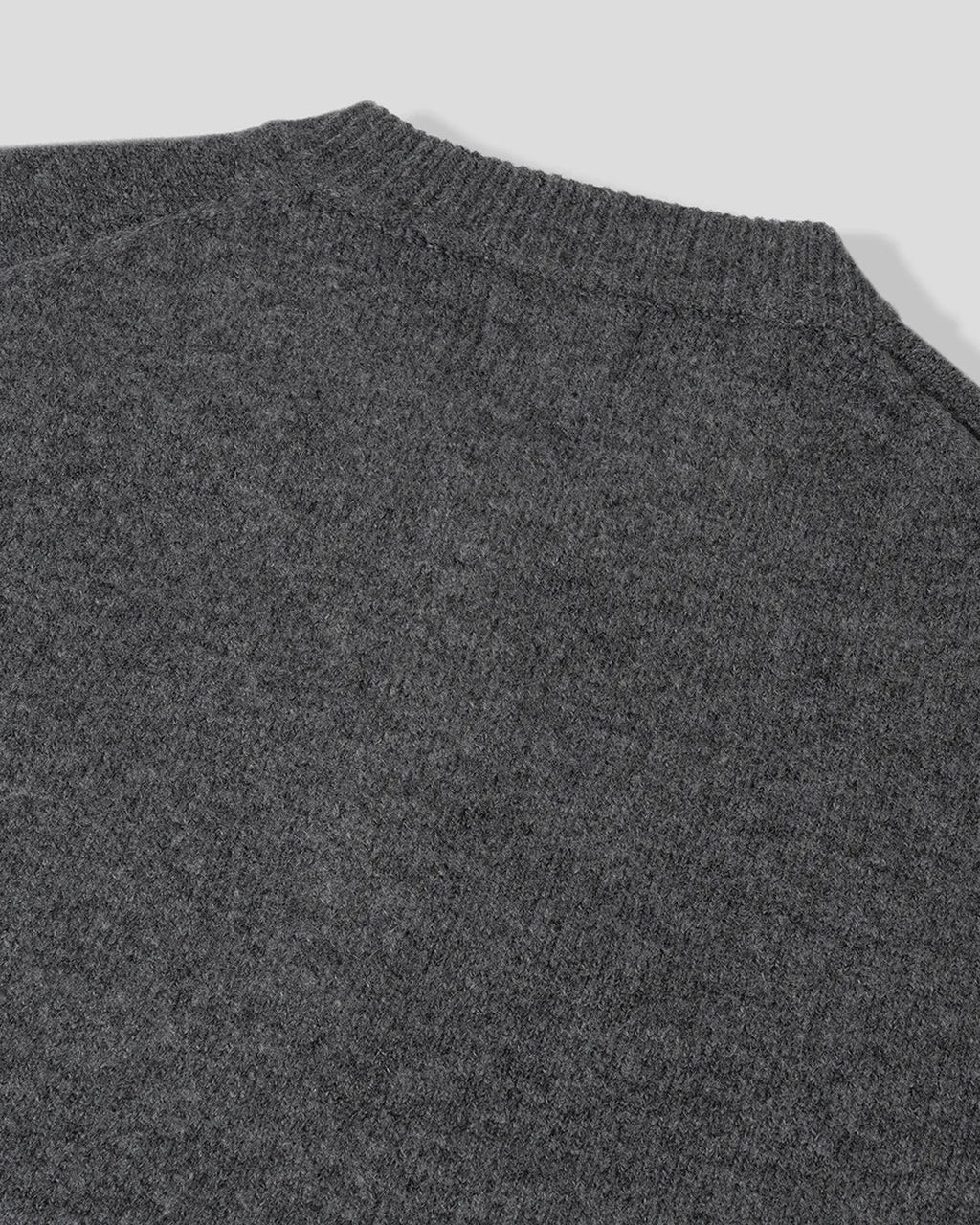 (UNISEX) Pone Henley Neck Wool Mix Knit