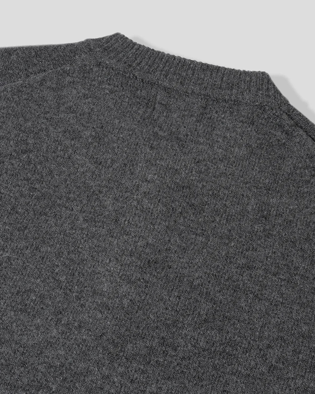(UNISEX) Pone Henley Neck Wool Mix Knit