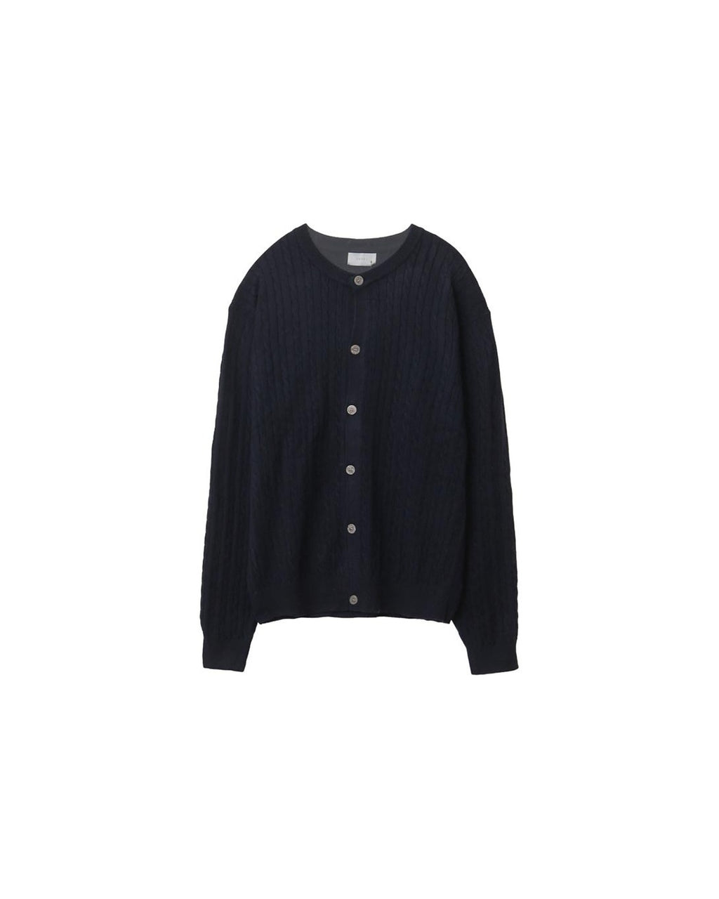 (UNISEX) Brioche Crew Neck Cardigan