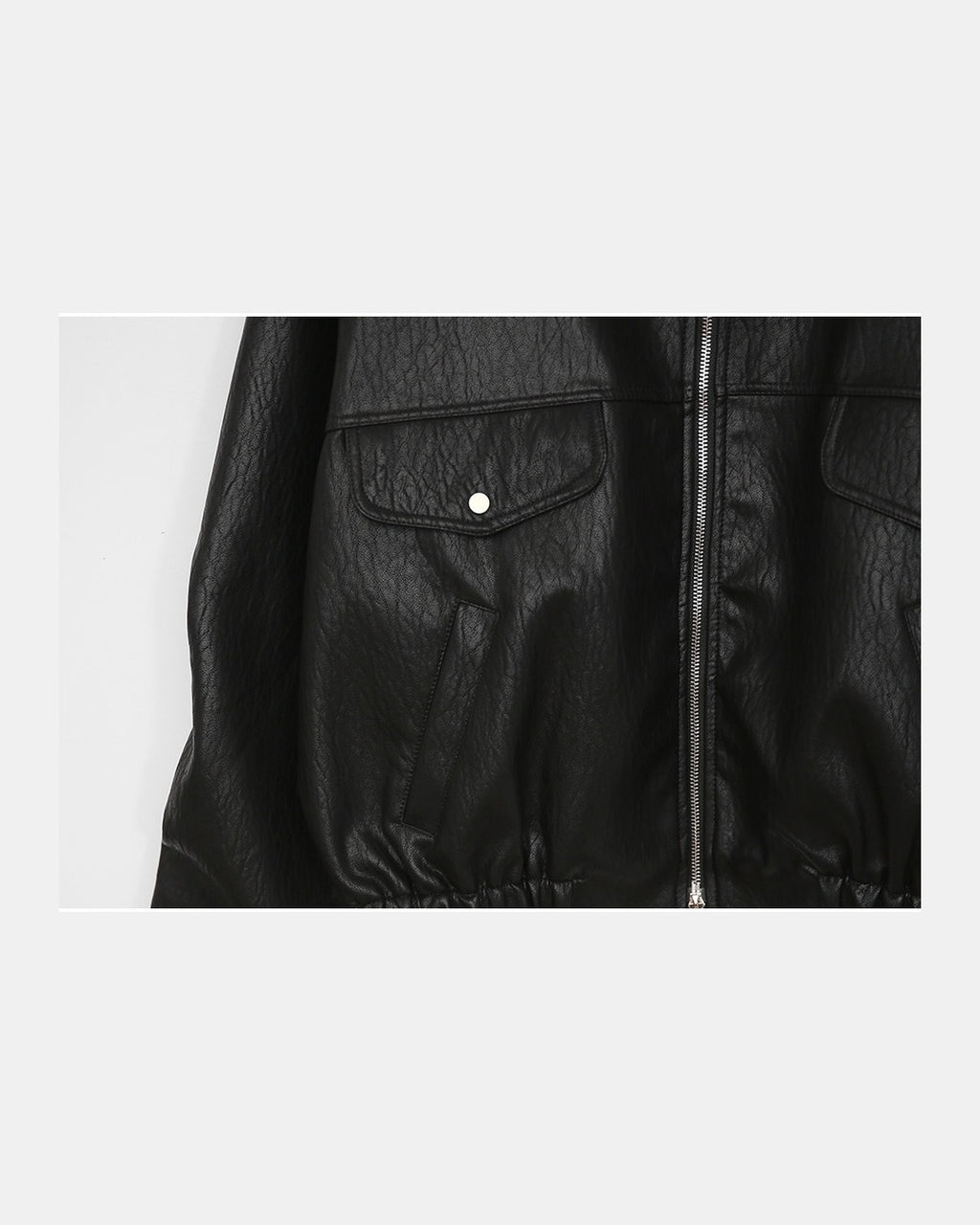 (UNISEX) Rush Crop Leather Jacket