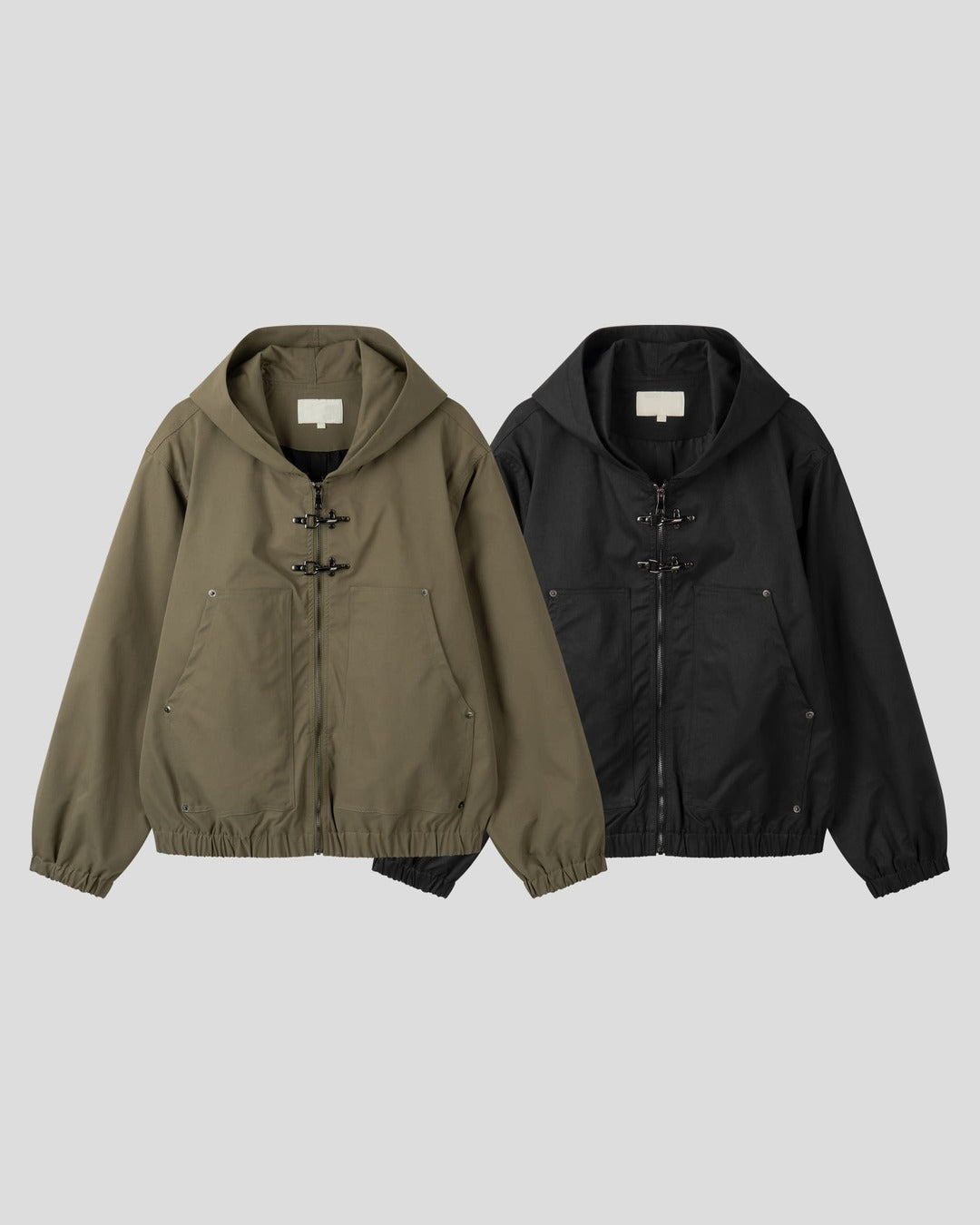(UNISEX) Buckle Hood Jumper