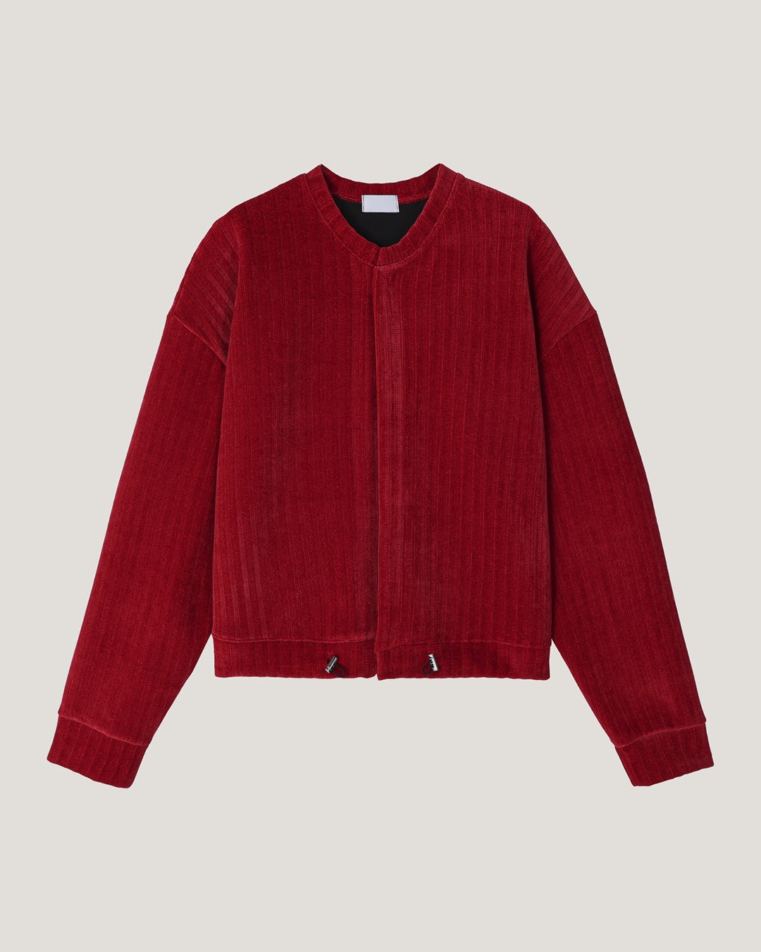 (UNISEX) Velour Crop Cardigan