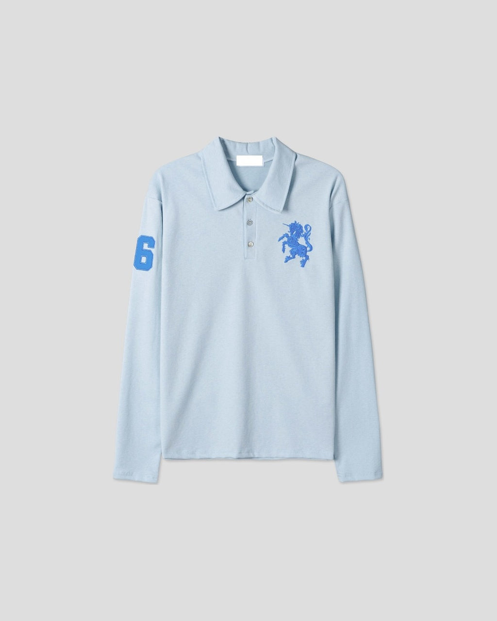 (UNISEX) Horse PK Collar Long Sleeve