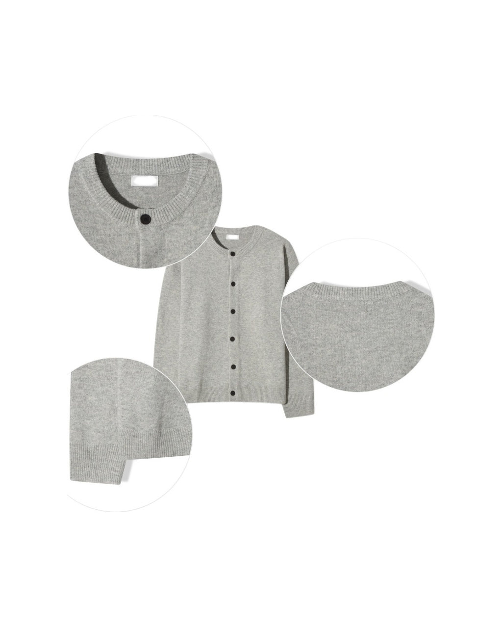 (UNISEX) Wool-Blend Knit Cardigan