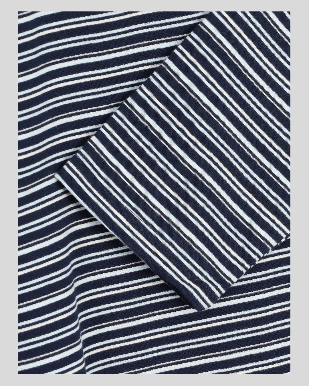 (UNISEX) Multi Stripe Hood Long Sleeve