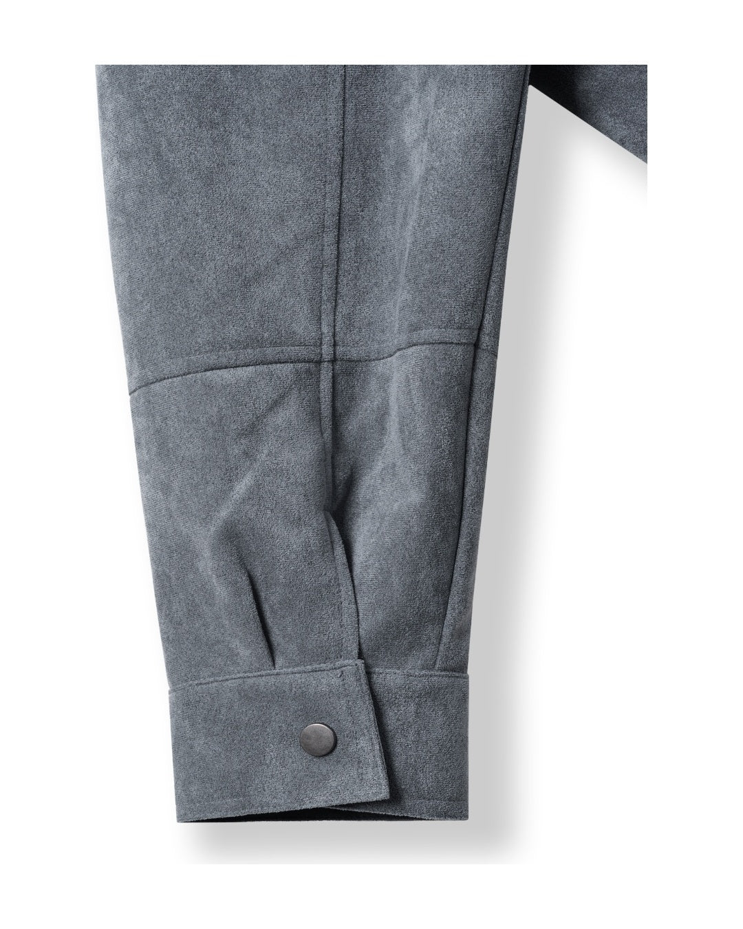 (UNISEX) Ar Paneled Suede Crop Jacket