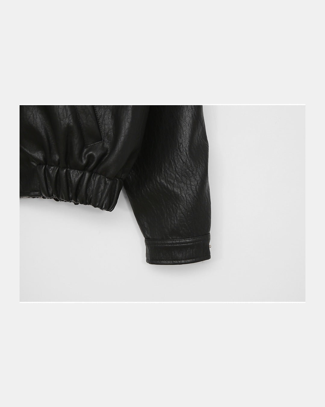 (UNISEX) Rush Crop Leather Jacket