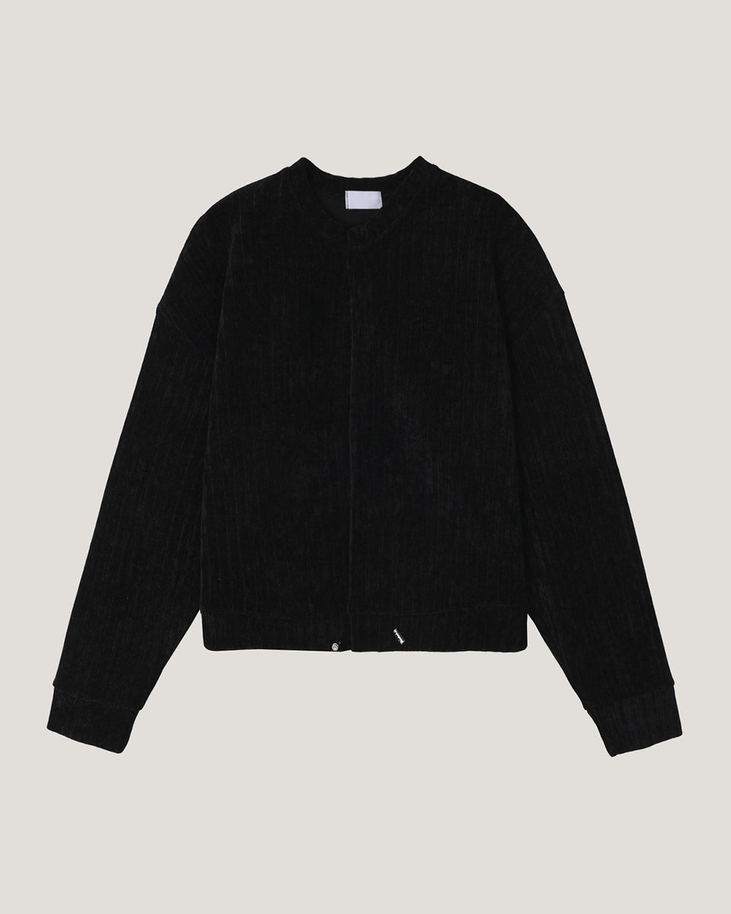 (UNISEX) Velour Crop Cardigan