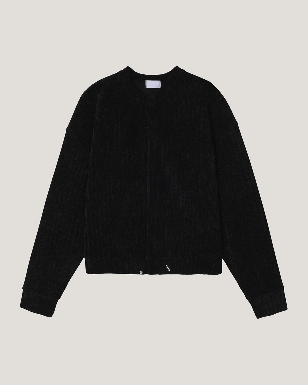 (UNISEX) Velour Crop Cardigan