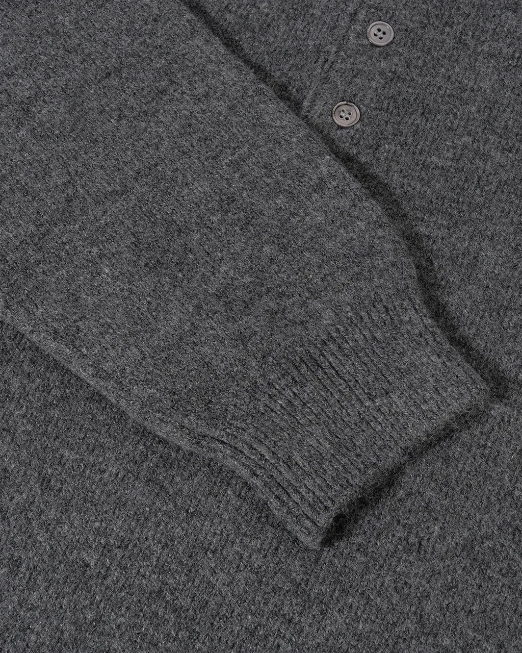 (UNISEX) Pone Henley Neck Wool Mix Knit