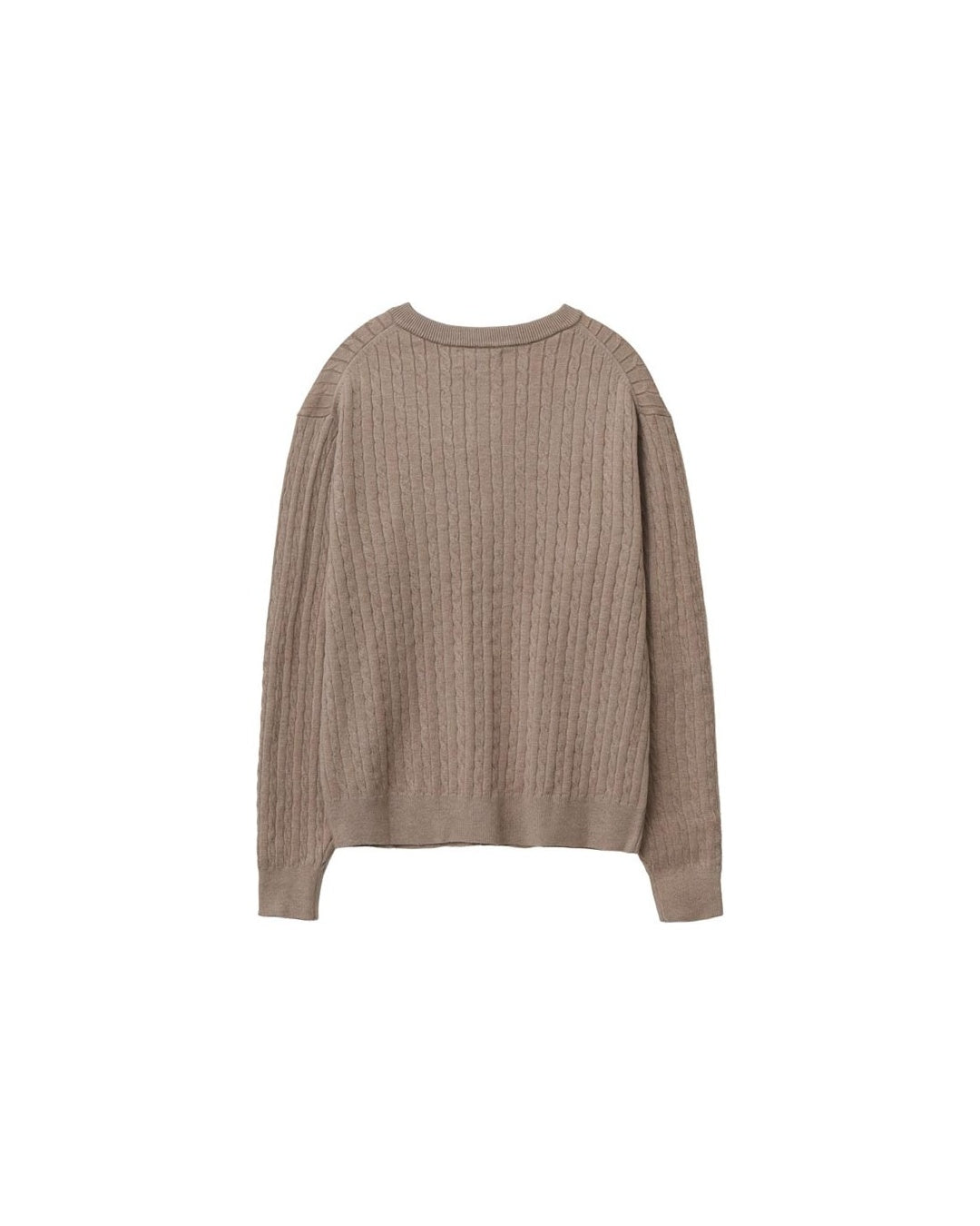 (UNISEX) Brioche Crew Neck Cardigan
