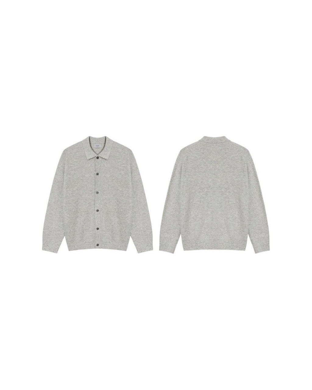 (UNISEX) Cashmere Like Soft Collar Cardigan