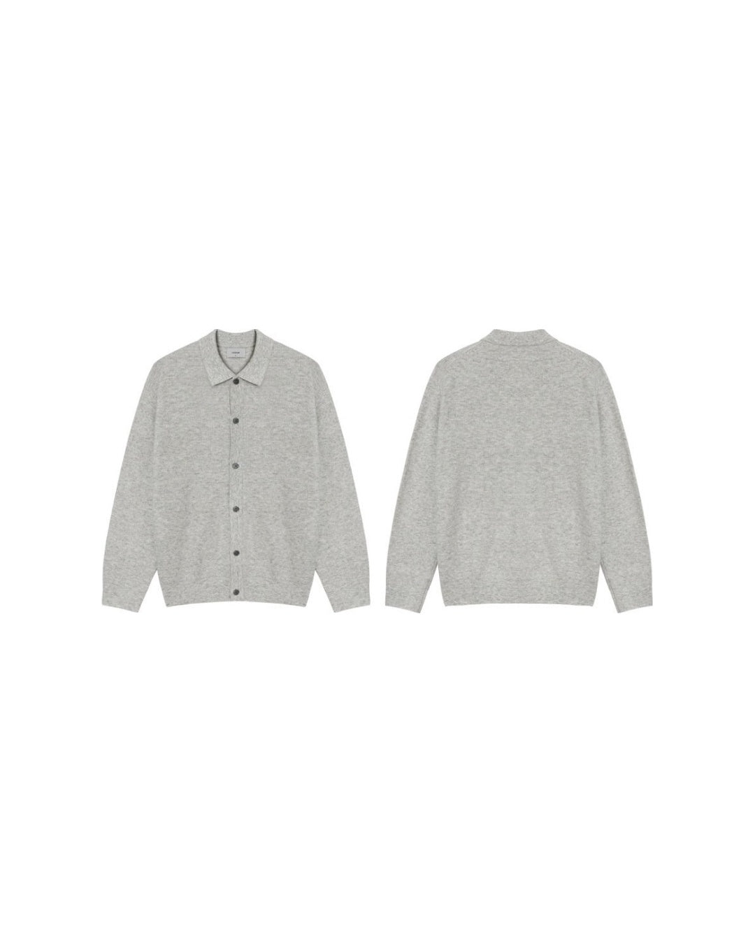 (UNISEX) Cashmere Like Soft Collar Cardigan