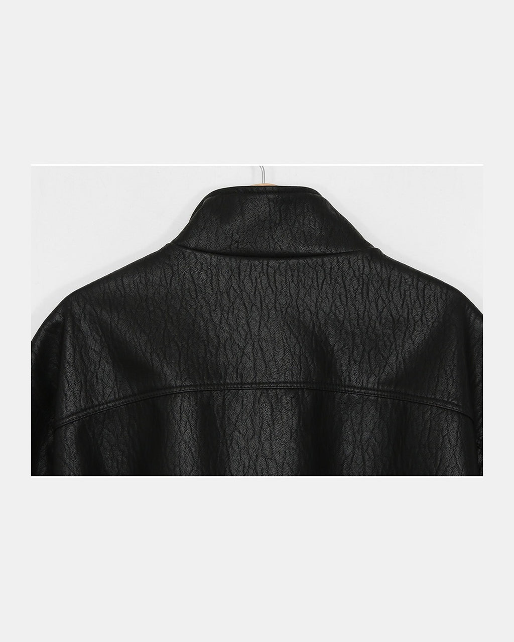 (UNISEX) Rush Crop Leather Jacket