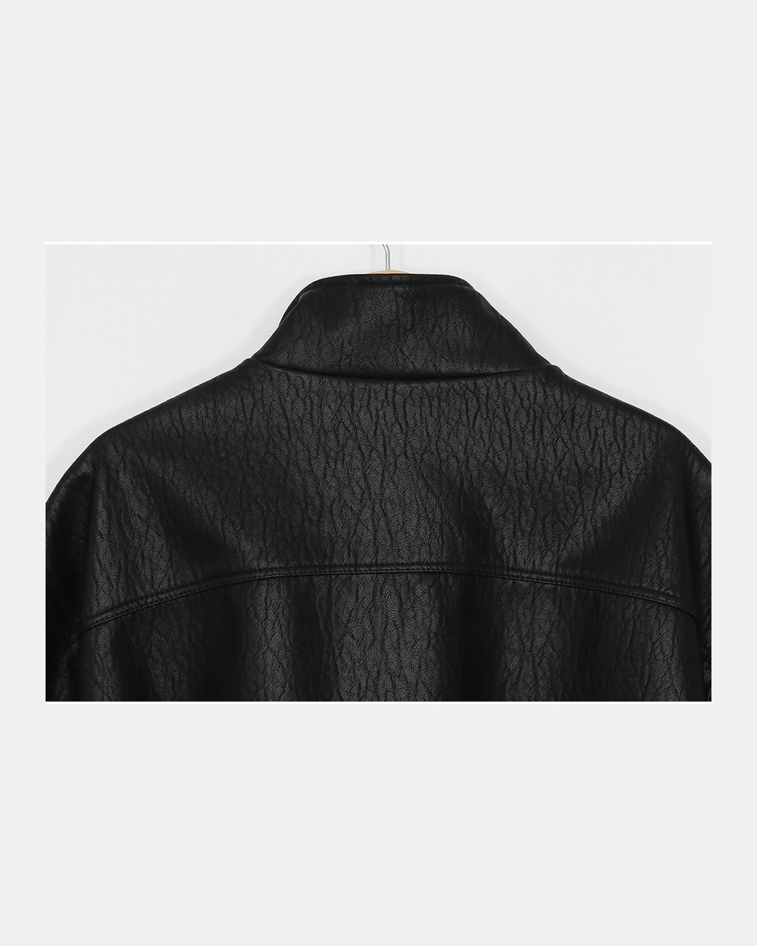 (UNISEX) Rush Crop Leather Jacket