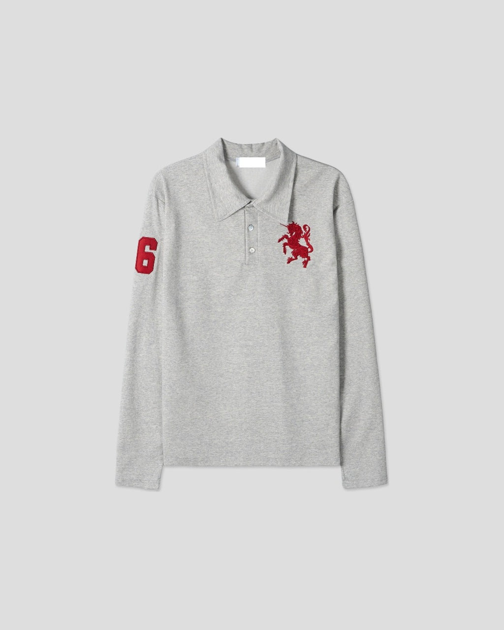 (UNISEX) Horse PK Collar Long Sleeve