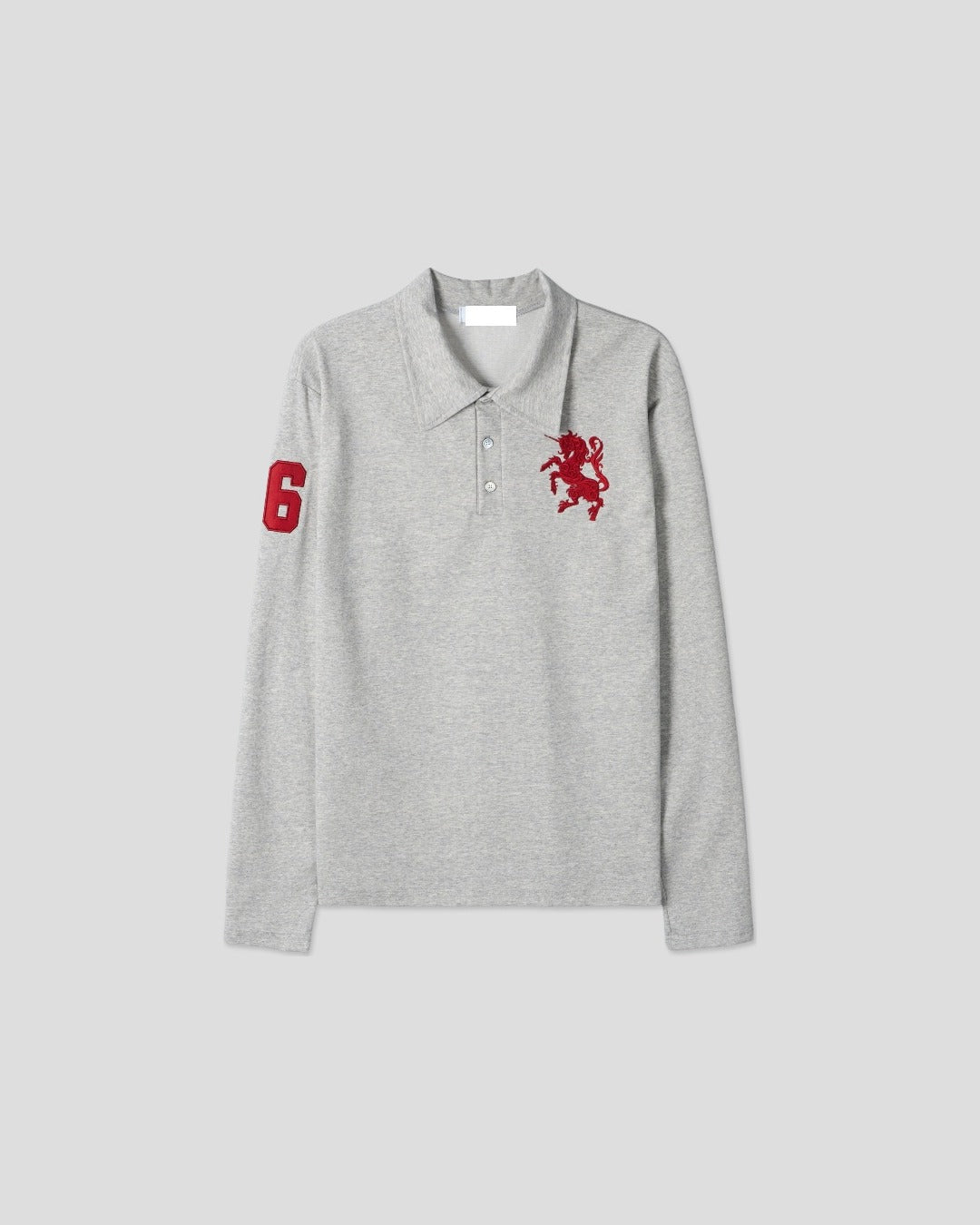 (UNISEX) Horse PK Collar Long Sleeve