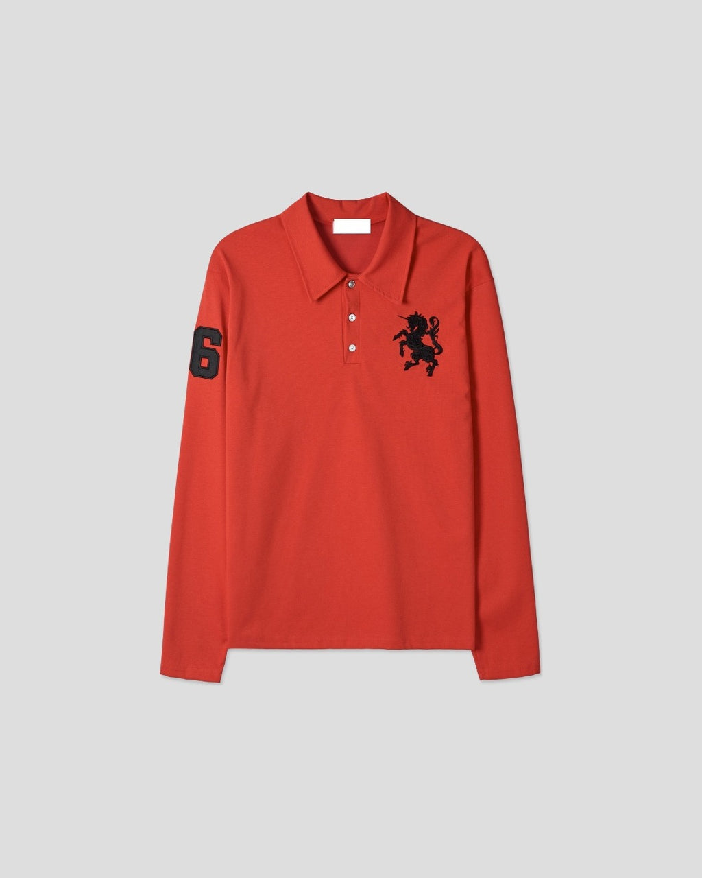 (UNISEX) Horse PK Collar Long Sleeve