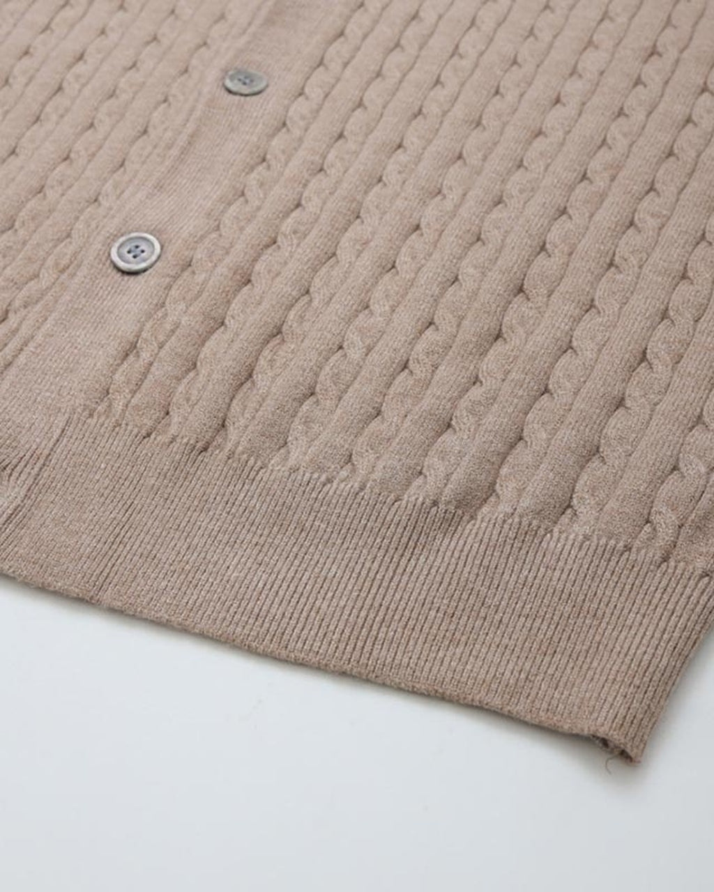 (UNISEX) Brioche Crew Neck Cardigan