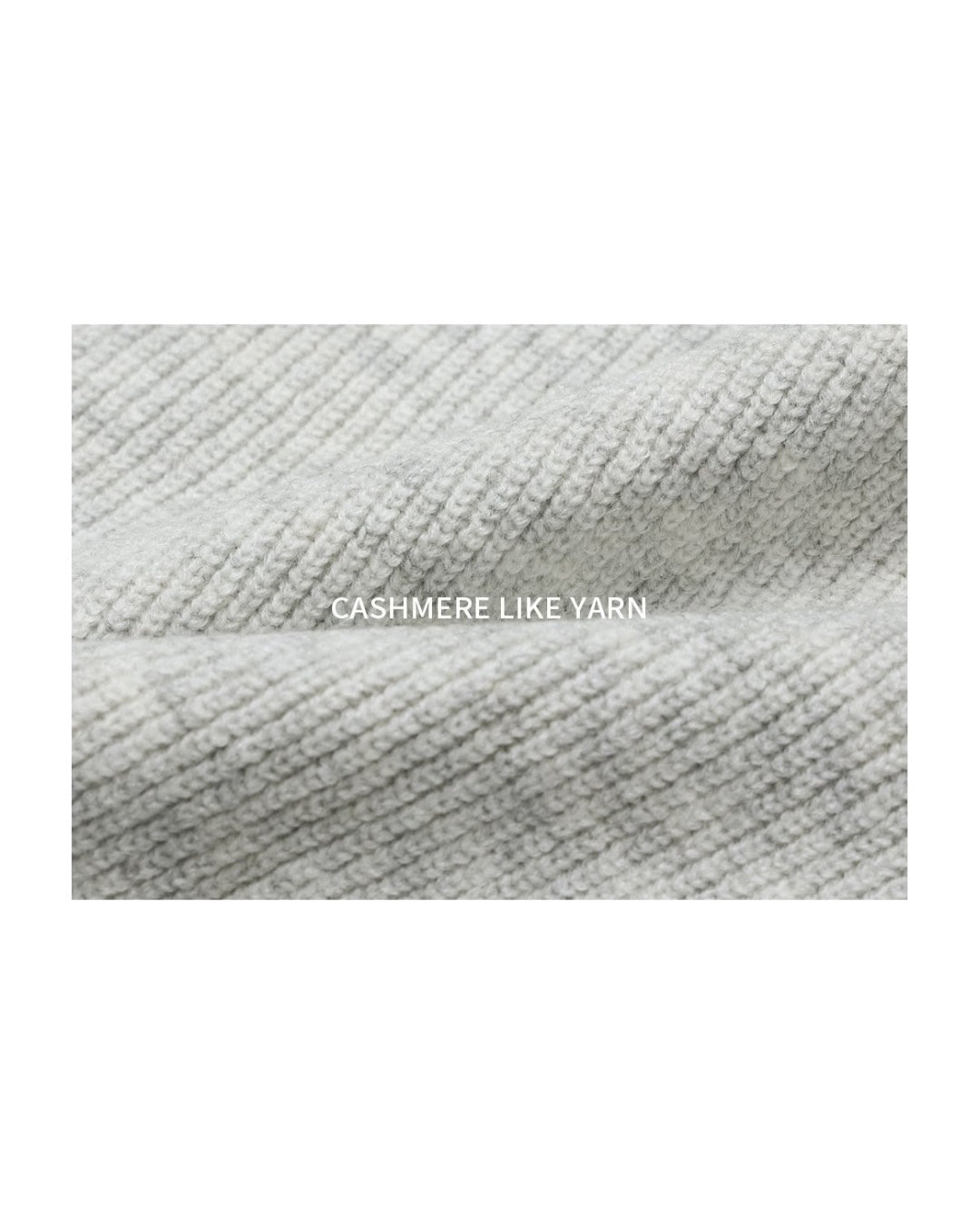 (UNISEX) Cashmere Like Soft Collar Cardigan