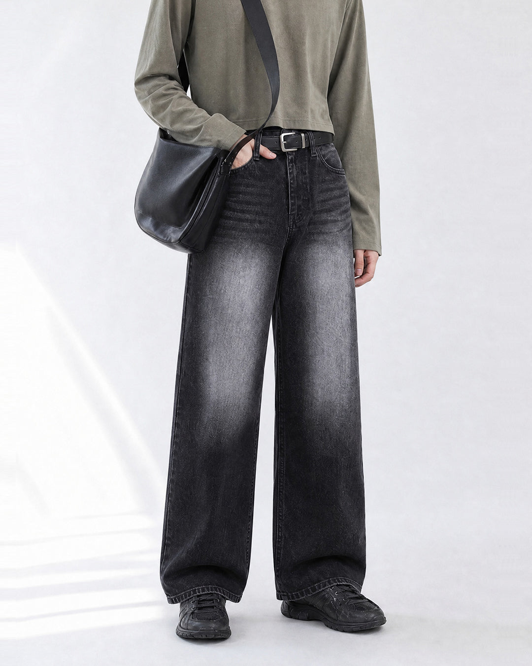 (UNISEX) Thunder Tin Wide Jeans