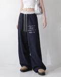 (W's) Dot Banding Wide Sweatpants