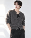 (UNISEX) Angora Crop Cardigan