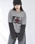 (UNISEX) Retro Star Layered Long Sleeve