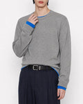 (UNISEX) Colorblock Round Knit