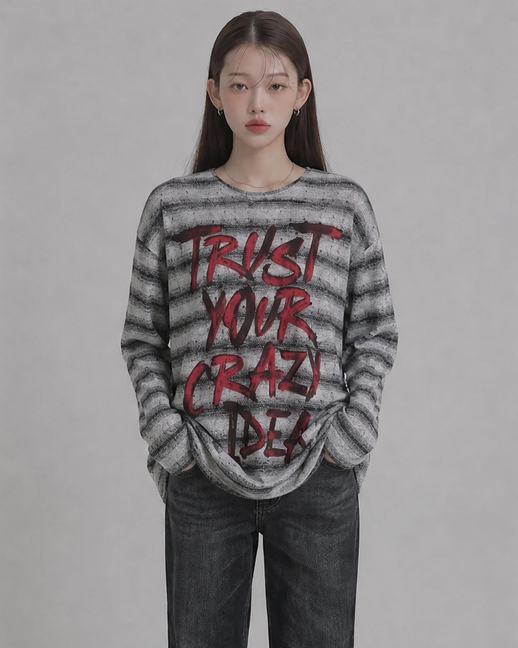 (UNISEX) Trust Stripe Knit