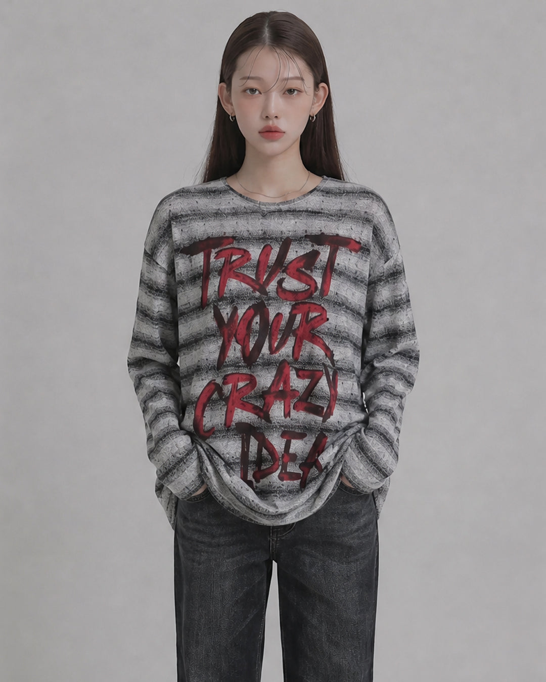 (UNISEX) Trust Stripe Knit