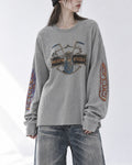 (UNISEX) Cycle Washed Waffle Long Sleeve