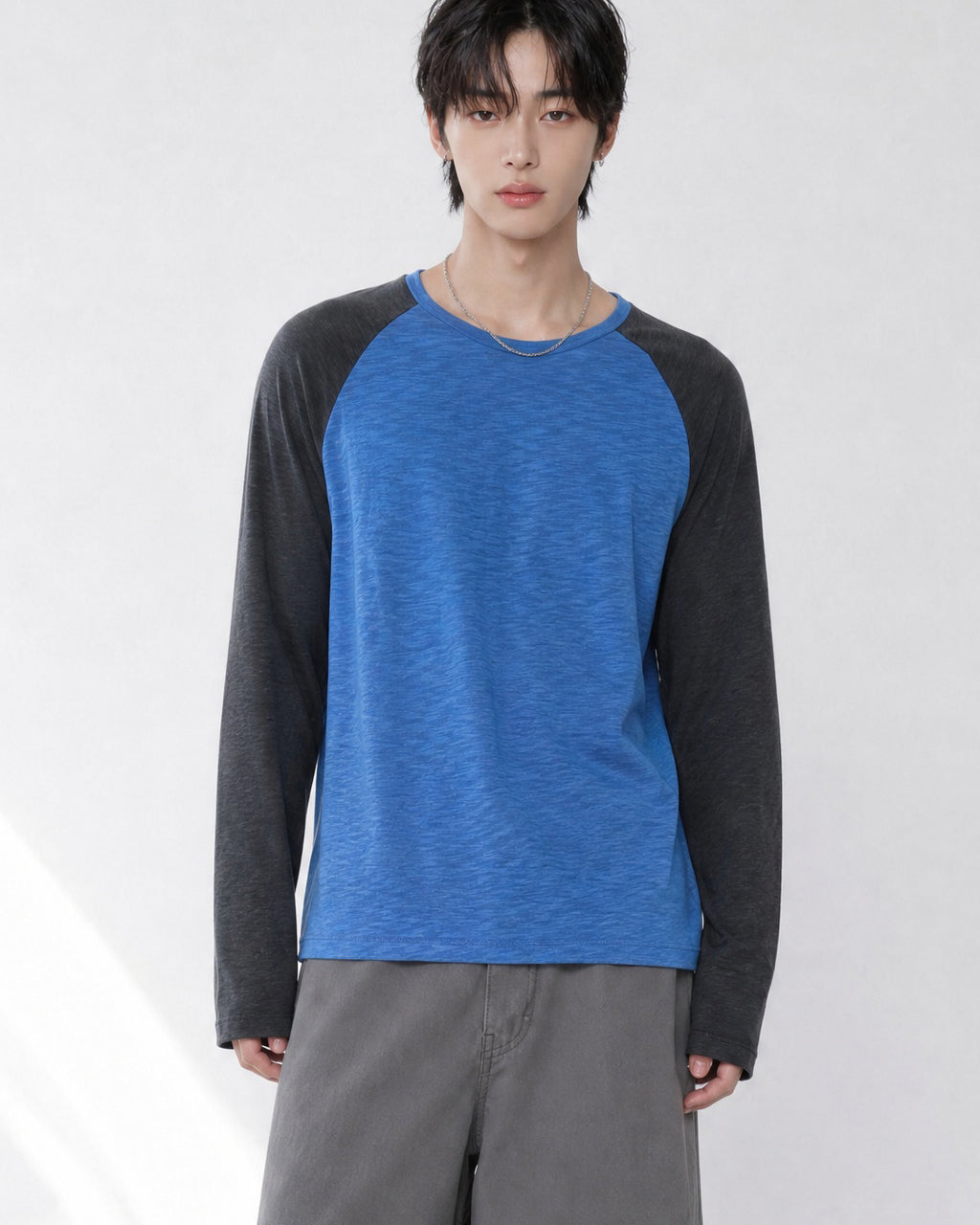 (UNISEX) Slub Raglan Long Sleeve