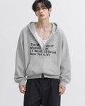 (UNISEX) Museum Bonded Hood Zip-Up