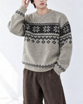 (UNISEX) Plain Nordic Knit
