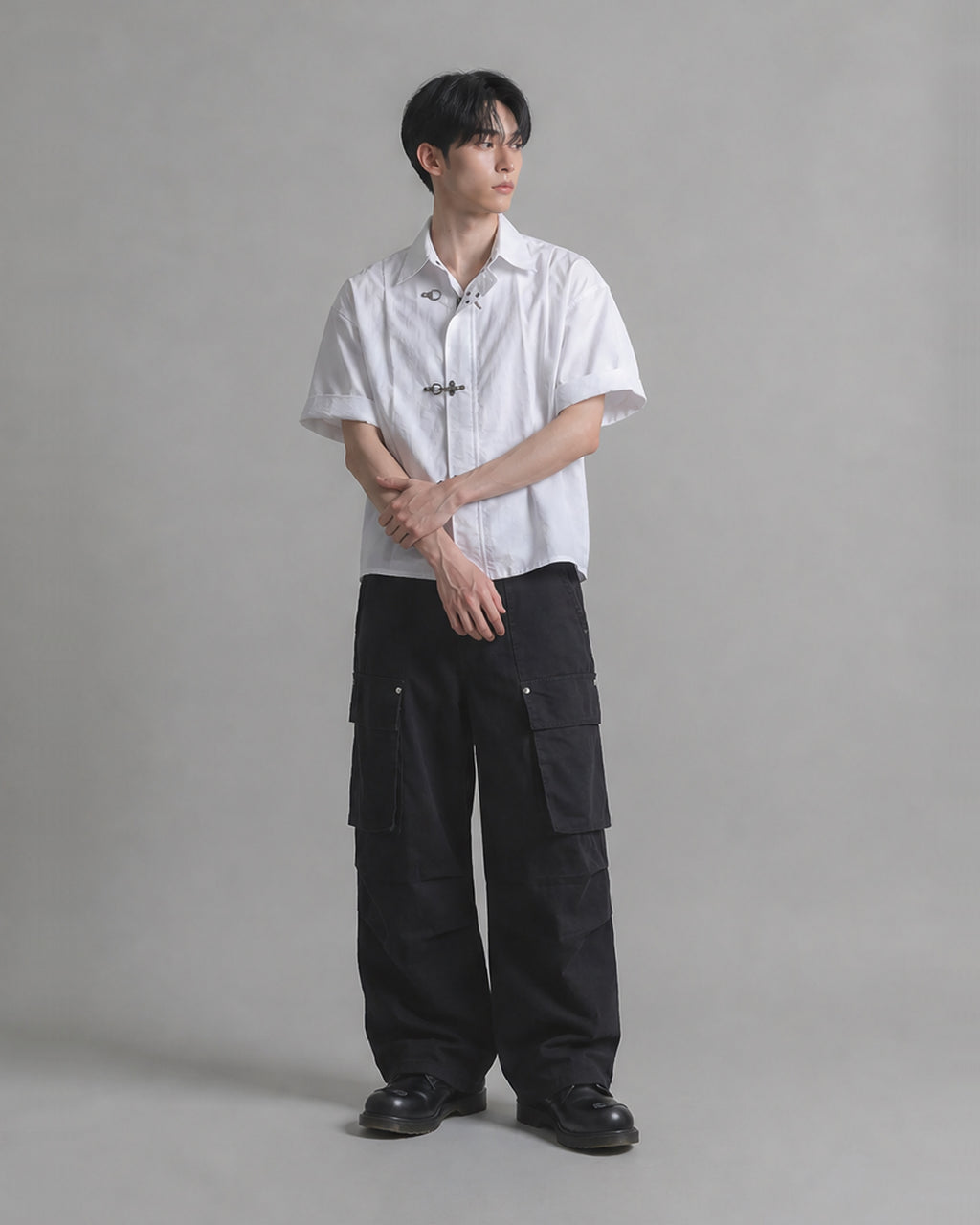 (UNISEX) Fireman Buckle Nylon Shirt