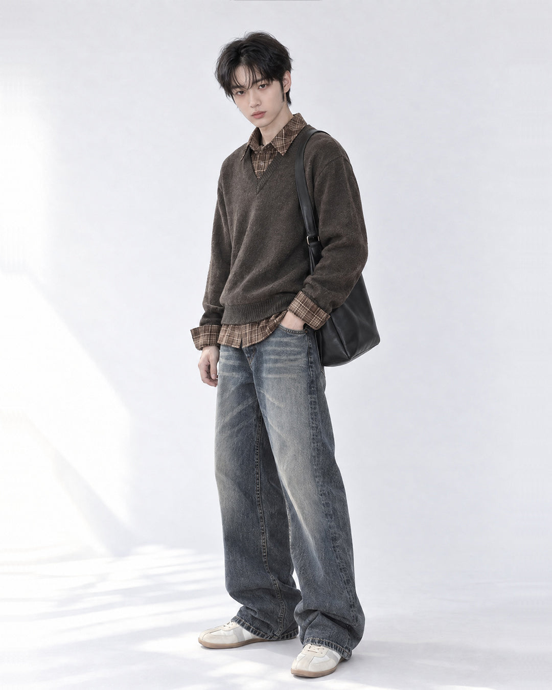 (UNISEX) Lua Shirt Layered V-Neck Knit