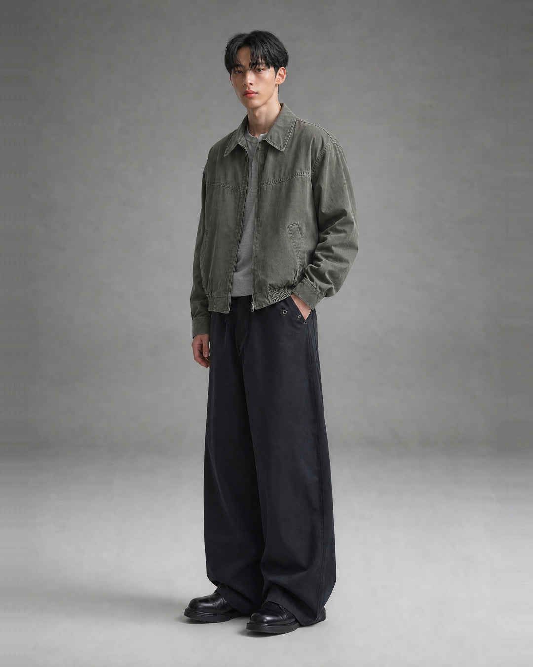 (UNISEX) Softening Work Dyeing Jacket